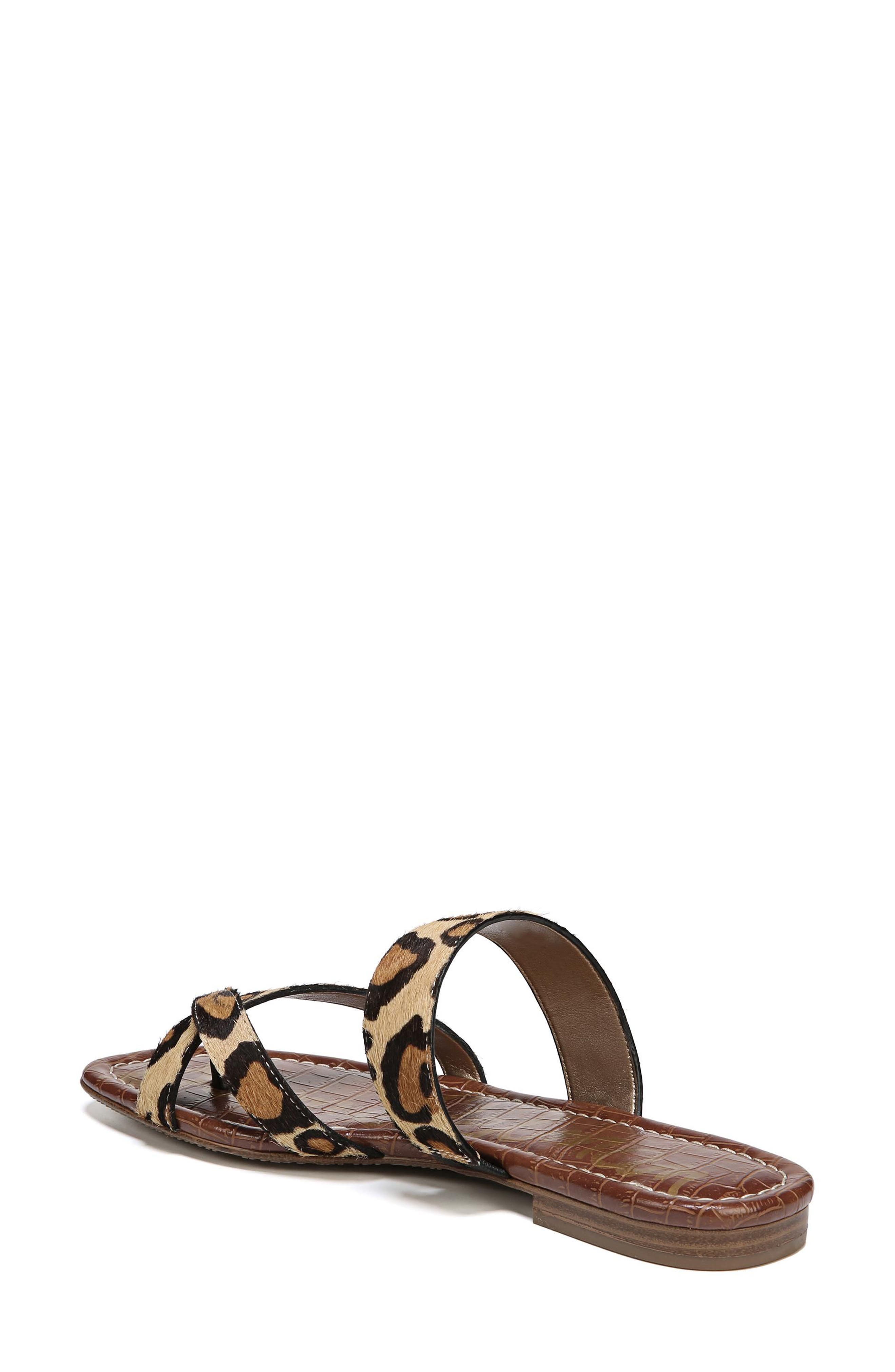 Bernice Genuine Calf Hair Sandal, Alternate, color, NEW NUDE LEOPARD BRAHMA HAIR
