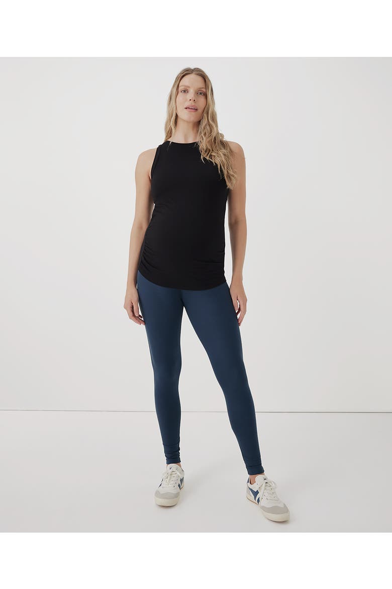 Organic Maternity Everyday Tank, Alternate, color, Black