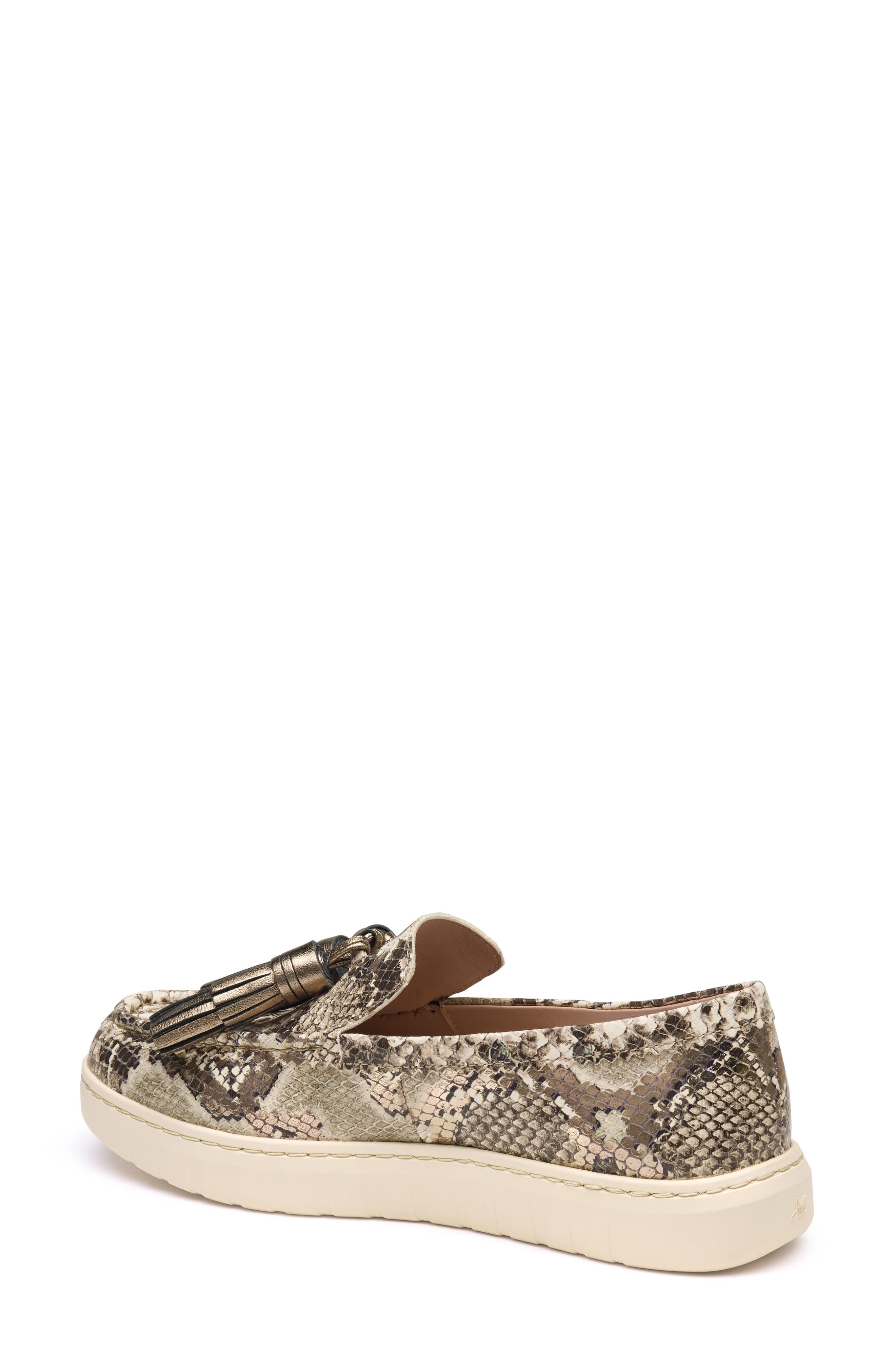 Camryn Tassel Loafer, Alternate, color, PEWTER METALLIC