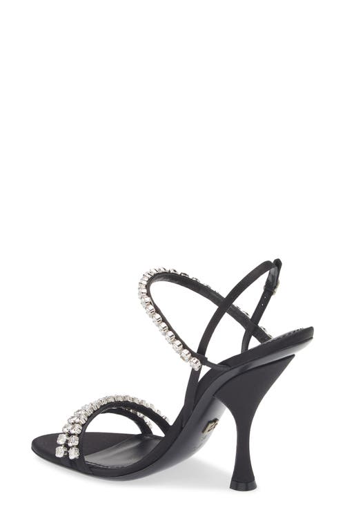 Dolce & Gabbana Dolce&gabbana Crystal Strap Sandal In Black