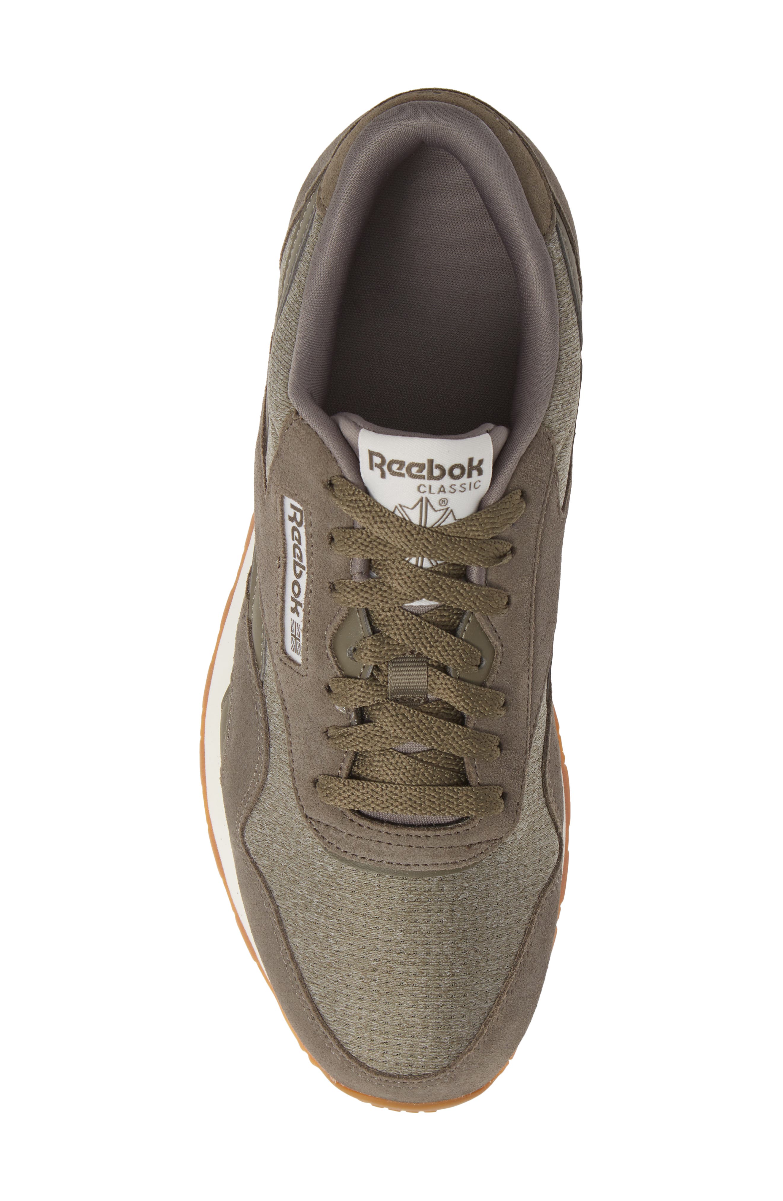 Classic Leather Nylon SG Sneaker, Alternate, color, TERRAIN GREY/ CHALK