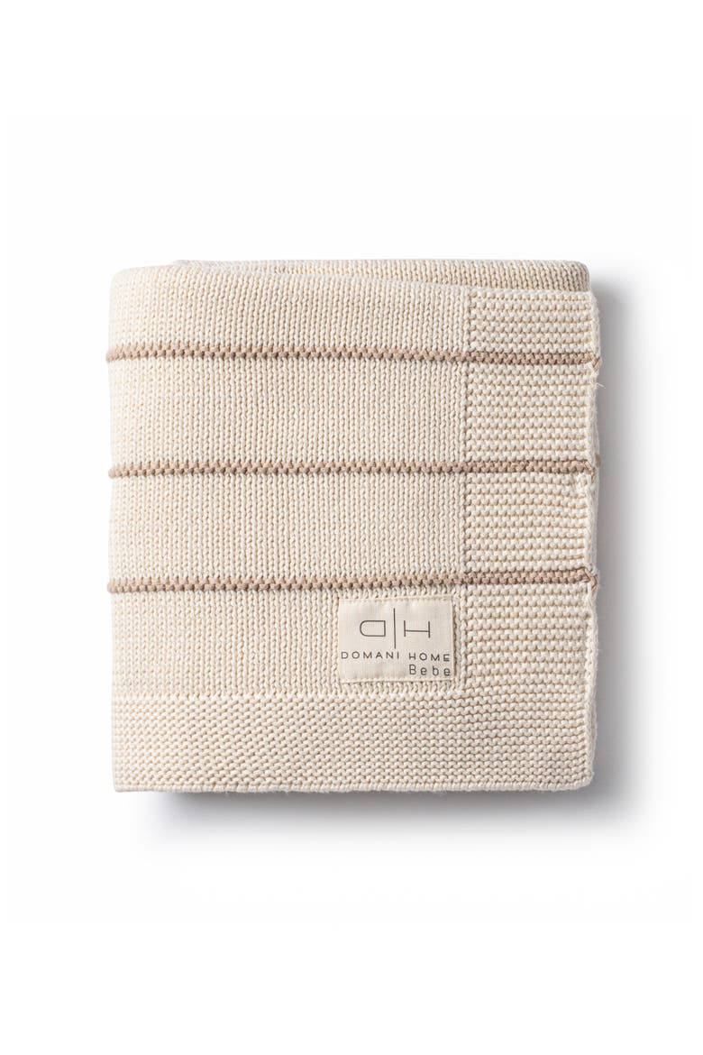Bande Baby Blanket, Main, color, LINEN