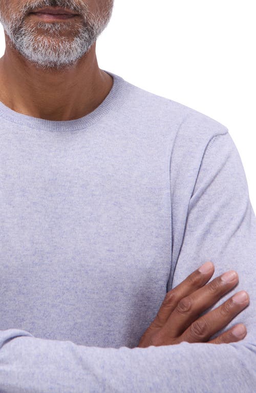 Bugatchi Cotton & Cashmere Crewneck Sweater In Lilac