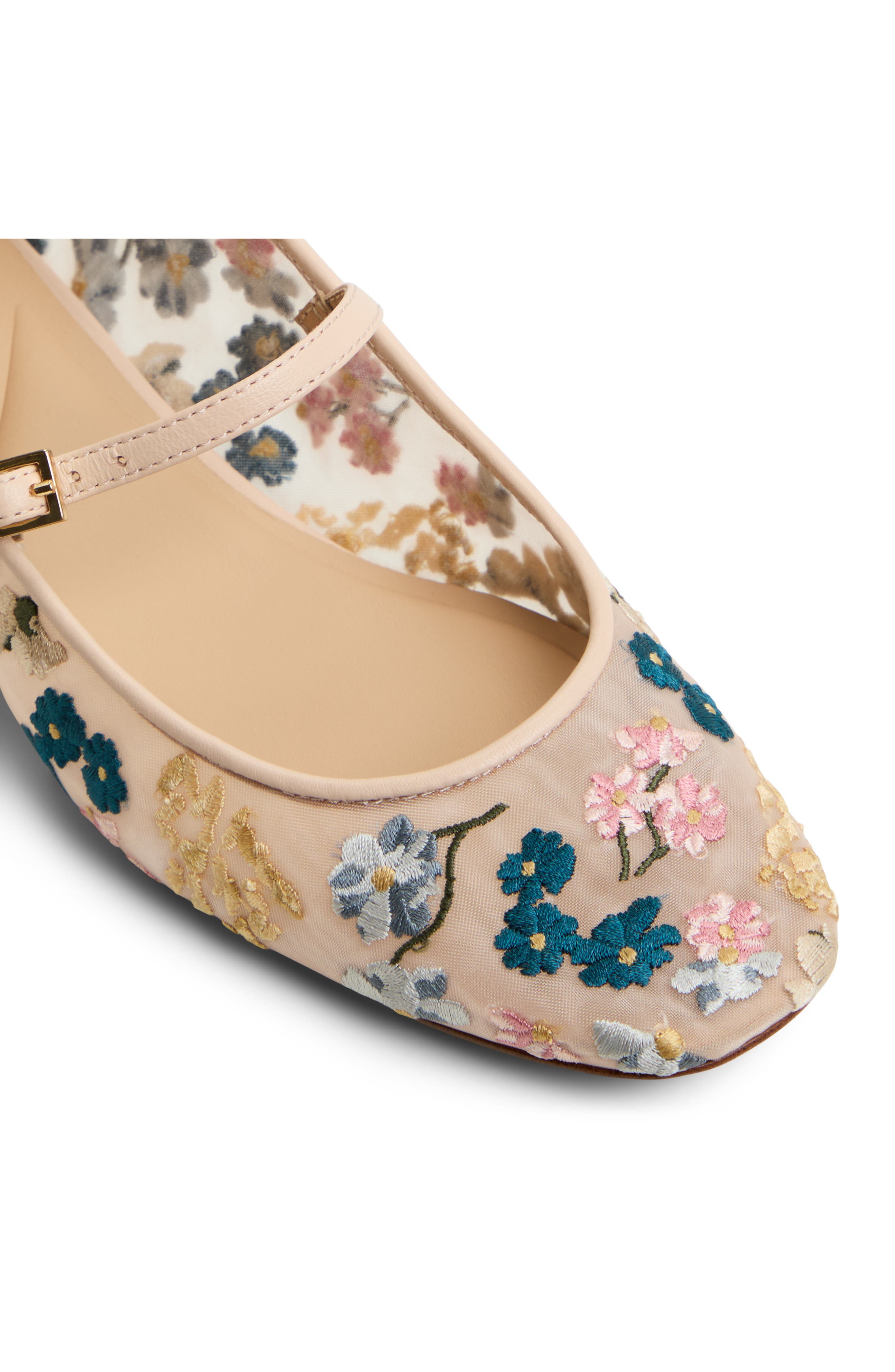 Daria Jane Mary Jane Flat, Alternate, color, FLORAL