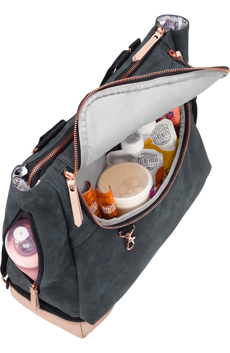 Petunia Pickle Bottom Pivot Diaper Backpack, Alternate, color, Indigo/Blush