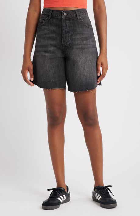 Topshop Loose Fit Denim Shorts