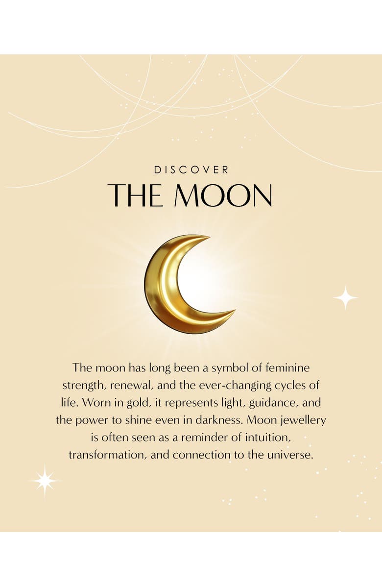 Ottoman Hands Moon Phase Stacking Ring, Alternate, color, Gold