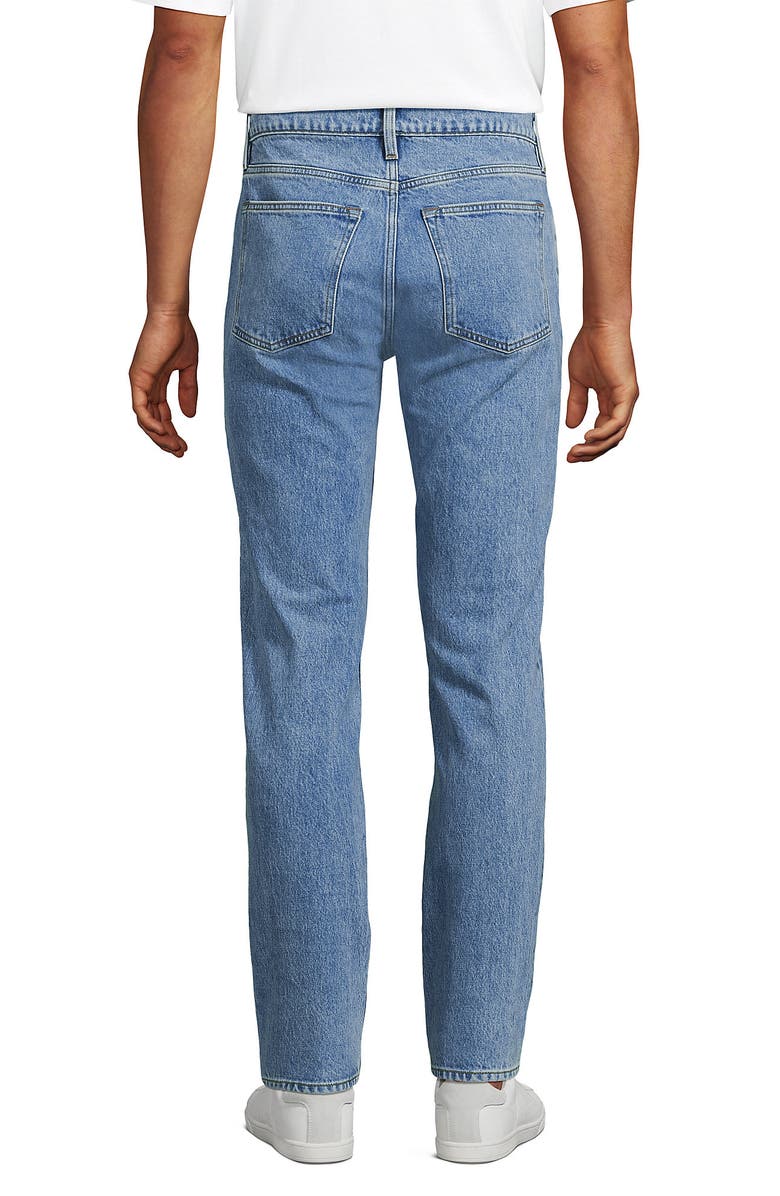 Lands' End Slim Fit Stretch Jeans Washed Black, Alternate, color, Medium Stonewash