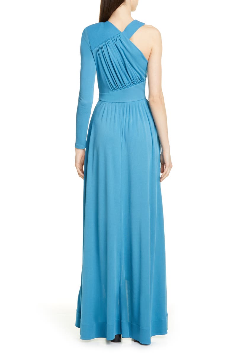 Givenchy Draped One-Shoulder Crepe Jersey Gown, Alternate, color, 