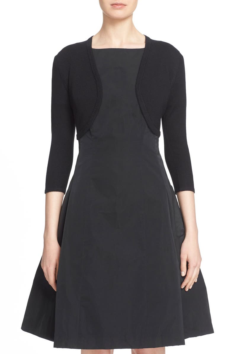Oscar de la Renta Cashmere & Silk Bolero, Main, color,