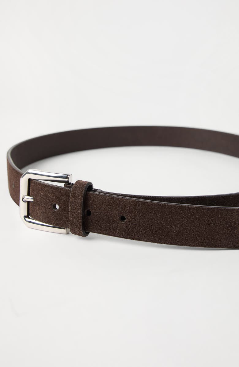 Brunello Cucinelli Leather belt, Alternate, color, Rust Brown