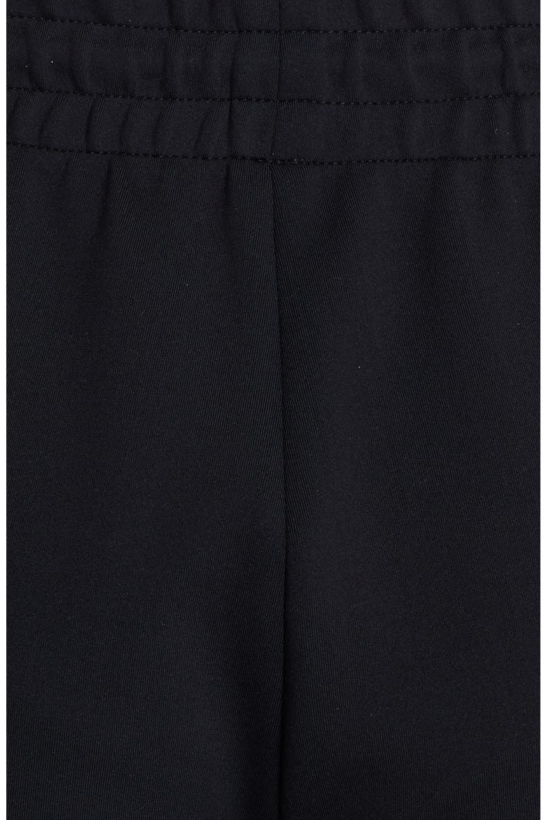 Wide Leg Jersey Track Pants, Alternate, color, BLACK