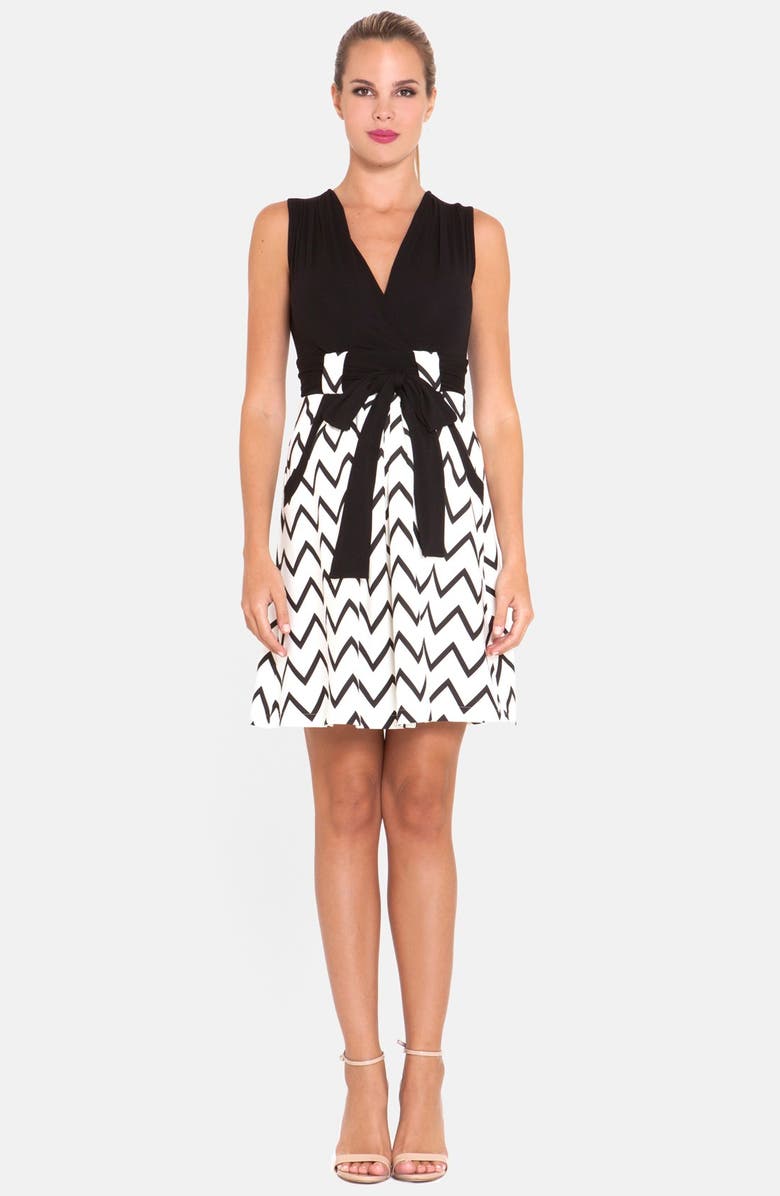 Olian Chevron Print Maternity Dress, Main, color,