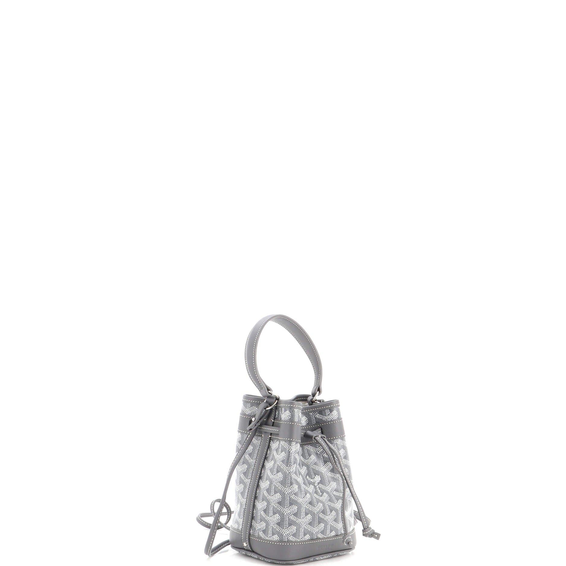 Petit Flot Bucket Bag Coated Canvas Mini, Alternate, color, Grey