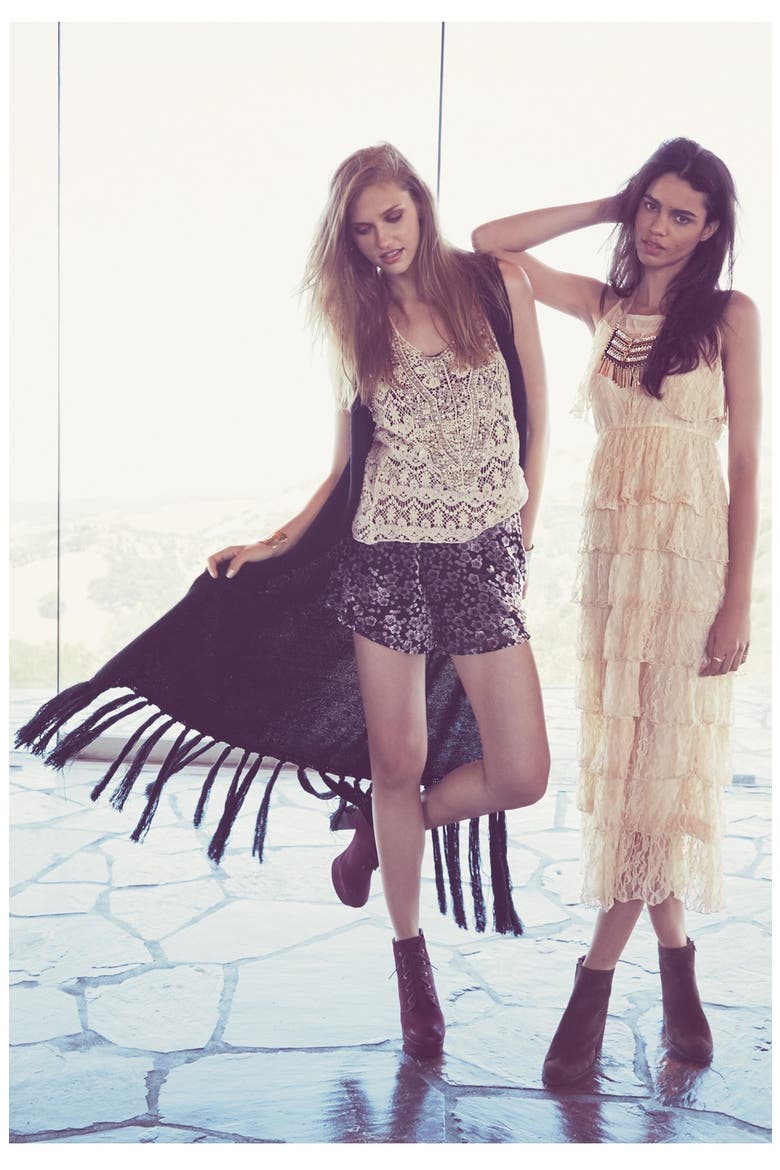 Embellished Crochet Tank, Alternate, color, IVORY