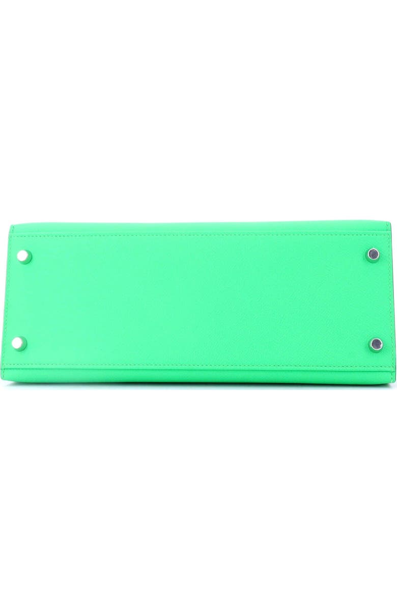 Pre-Owned Hermes Kelly Handbag Green Epsom with Palladium Hardware 28, Alternate, color, Vert Comics