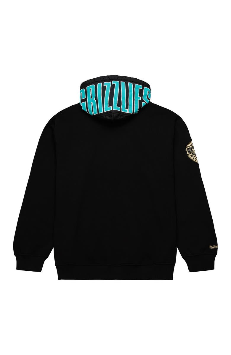 Mitchell & Ness Men's Mitchell & Ness Black Vancouver Grizzlies Hardwood Classics Team OG 2.0 Vintage Logo Fleece Pullover Hoodie, Alternate, color, 