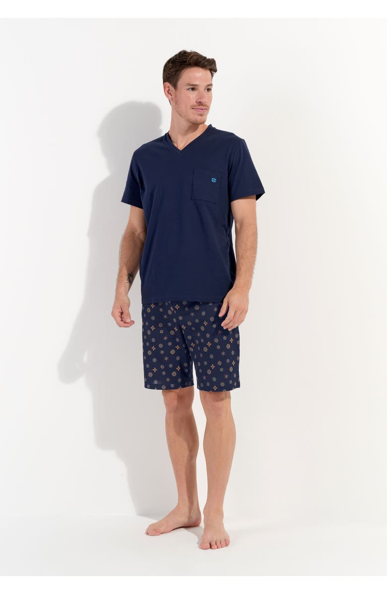 HOM Mandala Short Sleepwear, Alternate, color, Navy Print