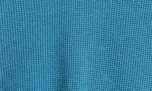 Nic + Zoe Nic+zoe Waffle Stitch V-neck Sweater In Blue
