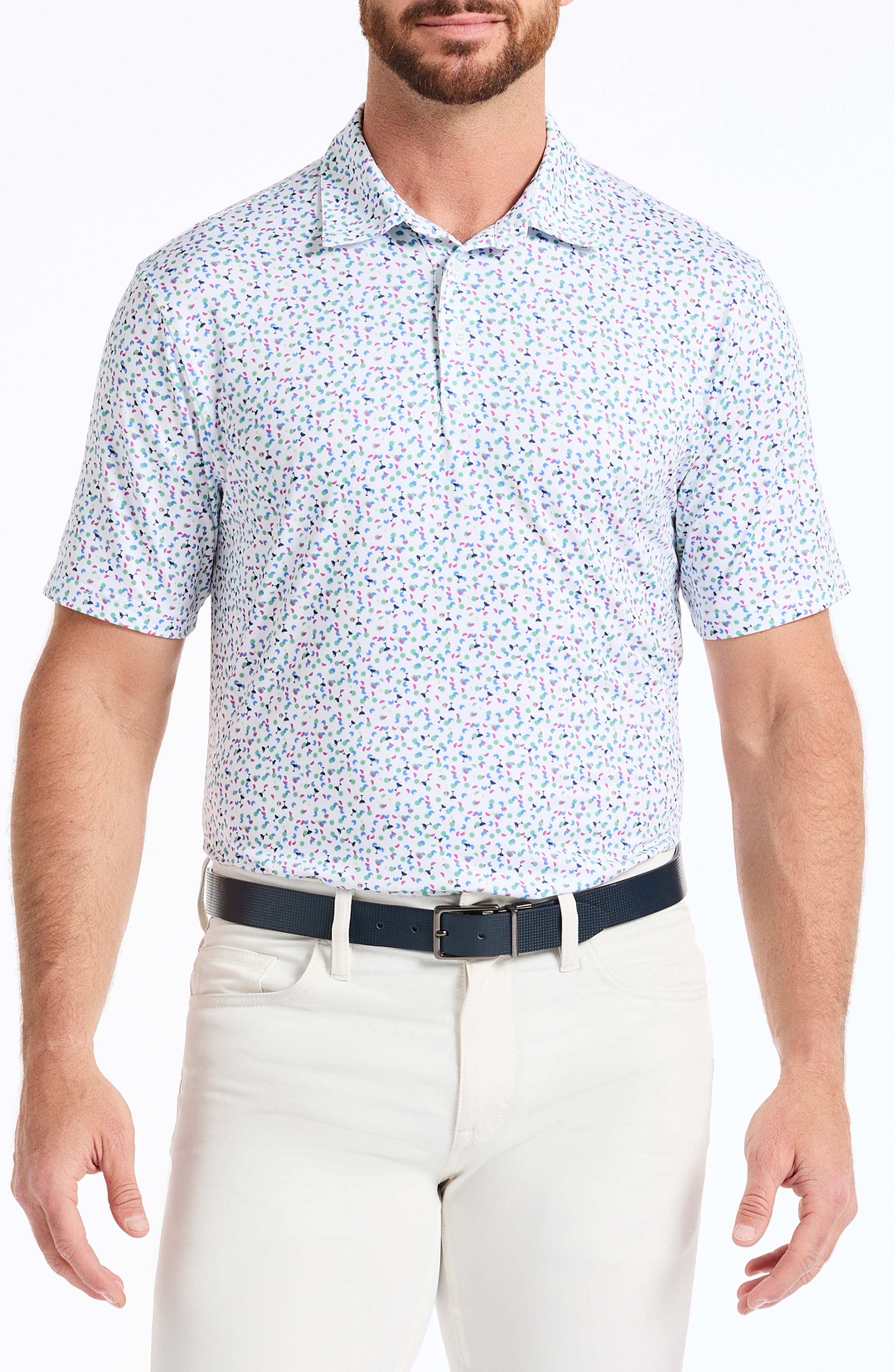 Robert Graham Dayton Short Sleeve Performance Polo