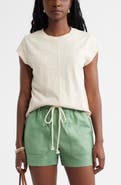 Caslon® Short Raglan Sleeve Cotton Tee
