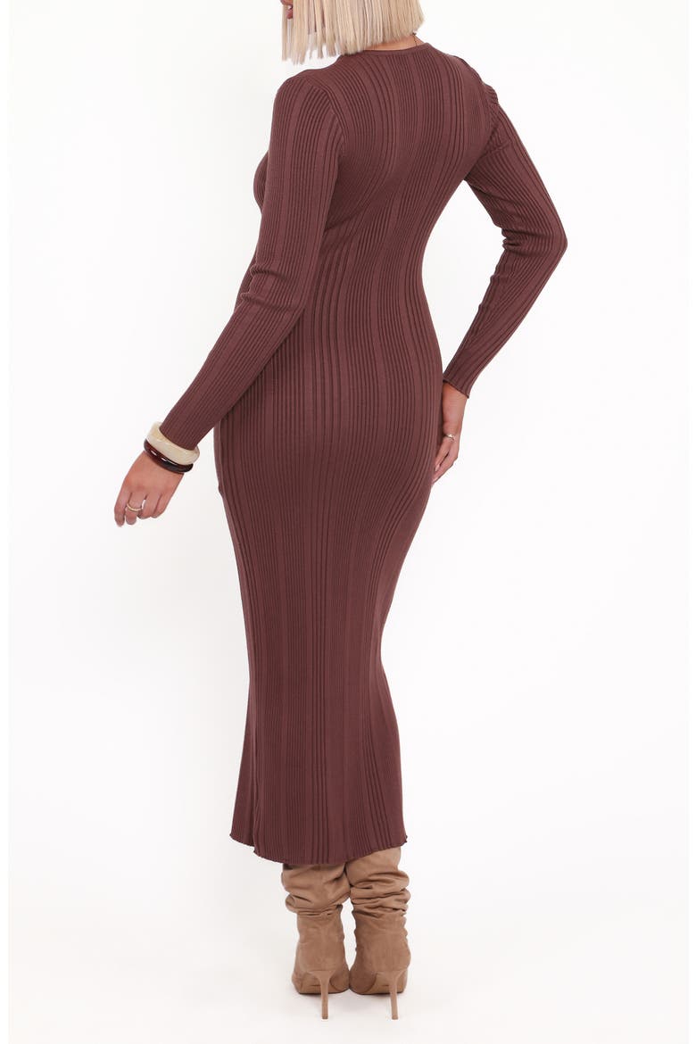 Valia Long Sleeve Sweater Dress, Alternate, color, ESPRESSO