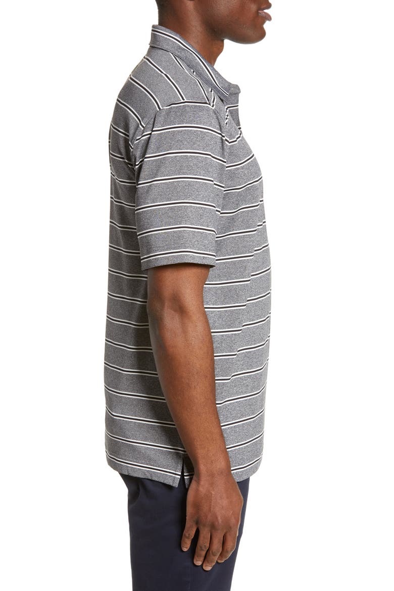 Forge DryTec Stripe Performance Polo, Alternate, color, BLACK
