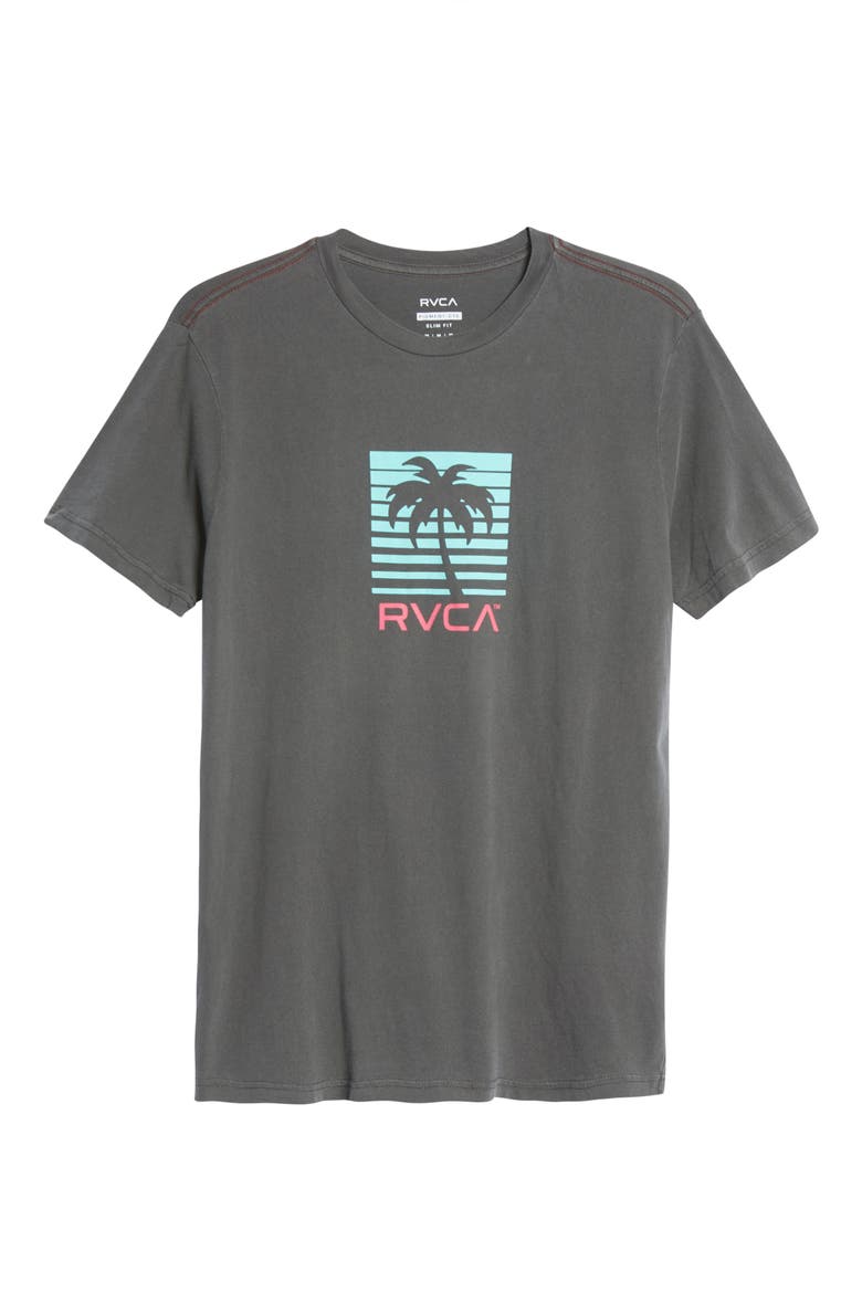 Palm Beach Cotton Graphic Tee, Alternate, color, PIRATE BLACK