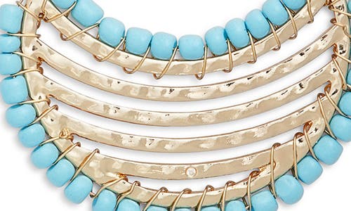 Nordstrom Beaded Crescent Half Hoop Earrings In Multi