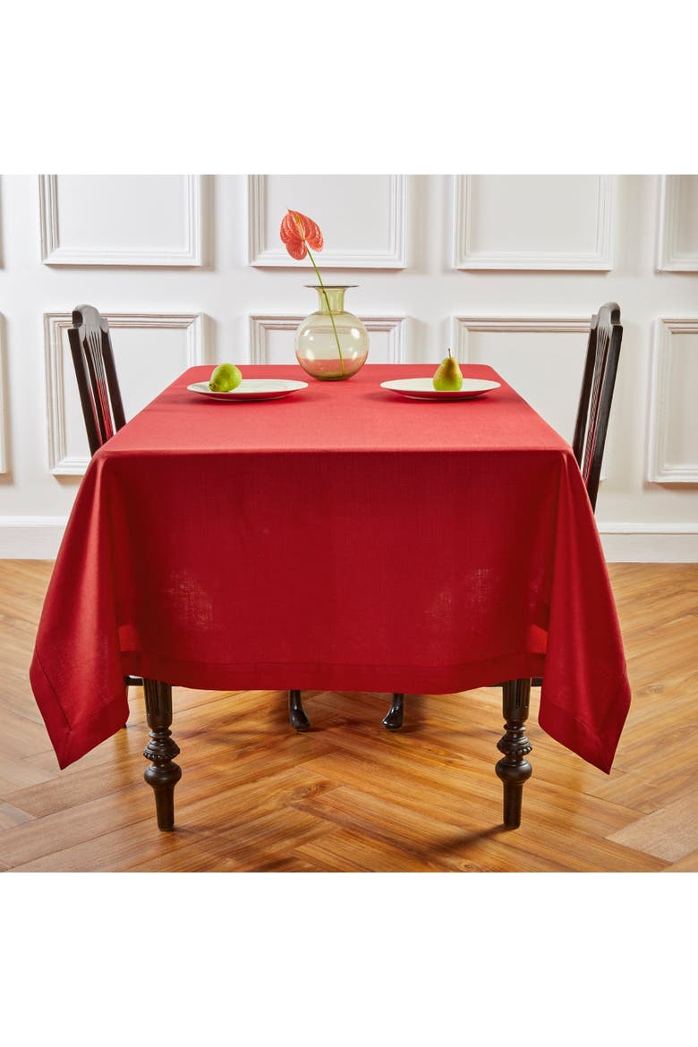 Linen Tablecloth - Diana, Main, color, Cherry