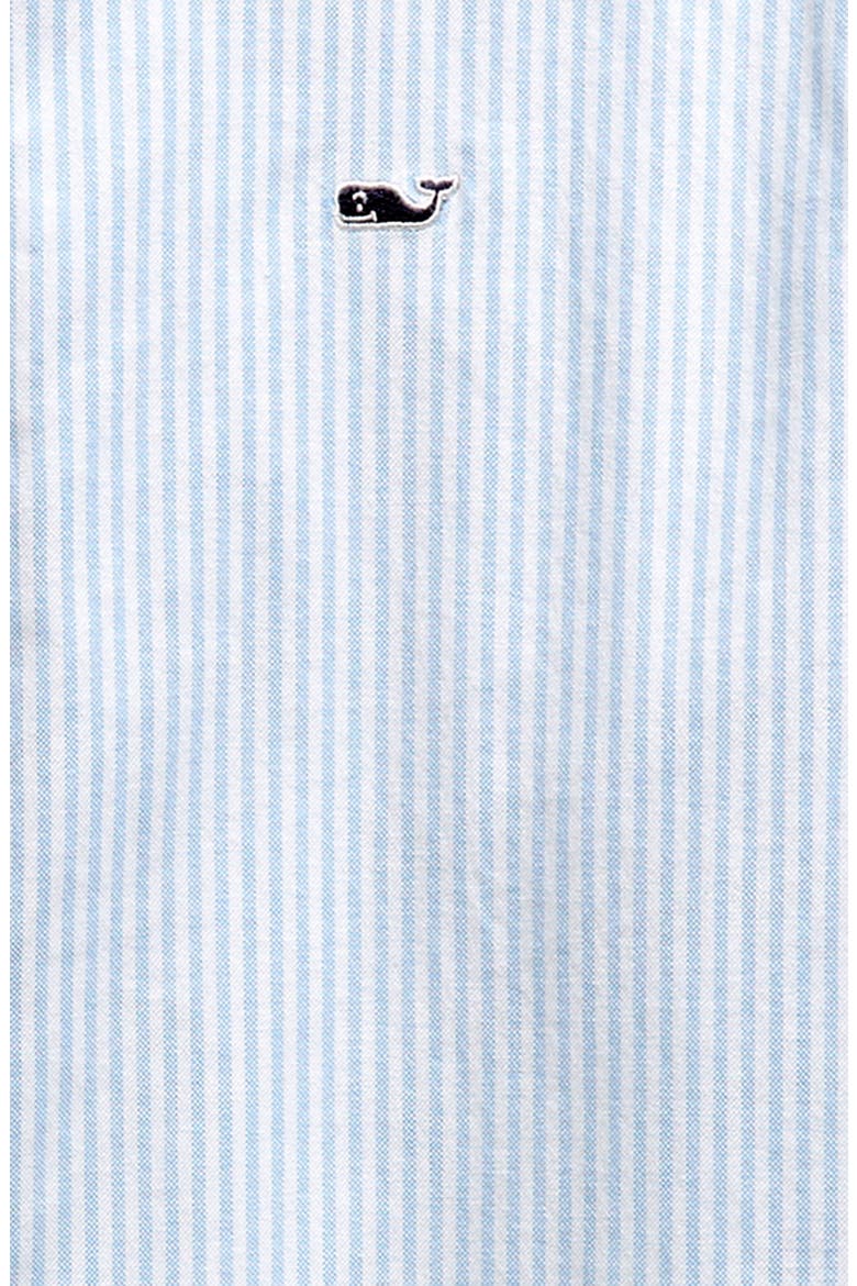 Kids' Stretch Cotton Button-Down Shirt, Alternate, color, OCEAN BREEZE