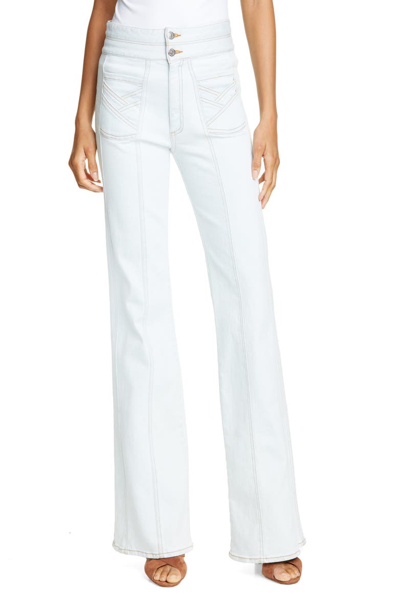 Veronica Beard Farrah Wide Leg Jeans, Main, color, 