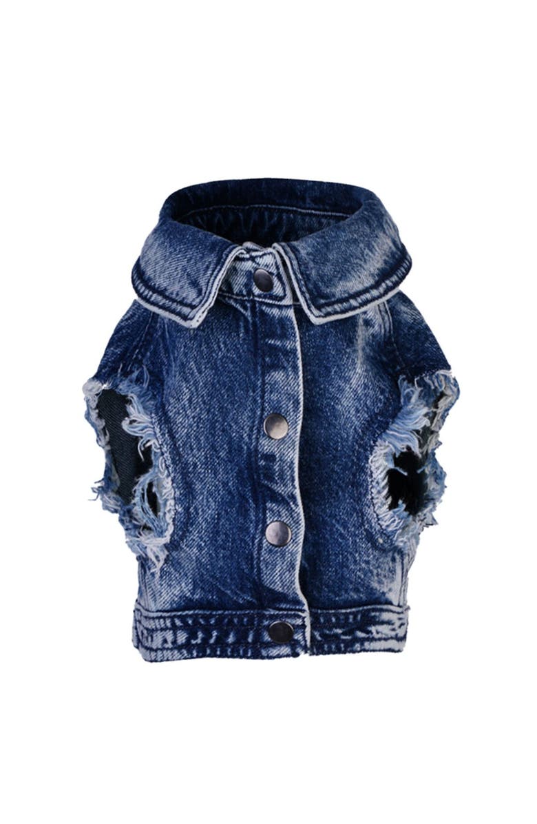 Moshiqa Denim Dog, Alternate, color, Blue