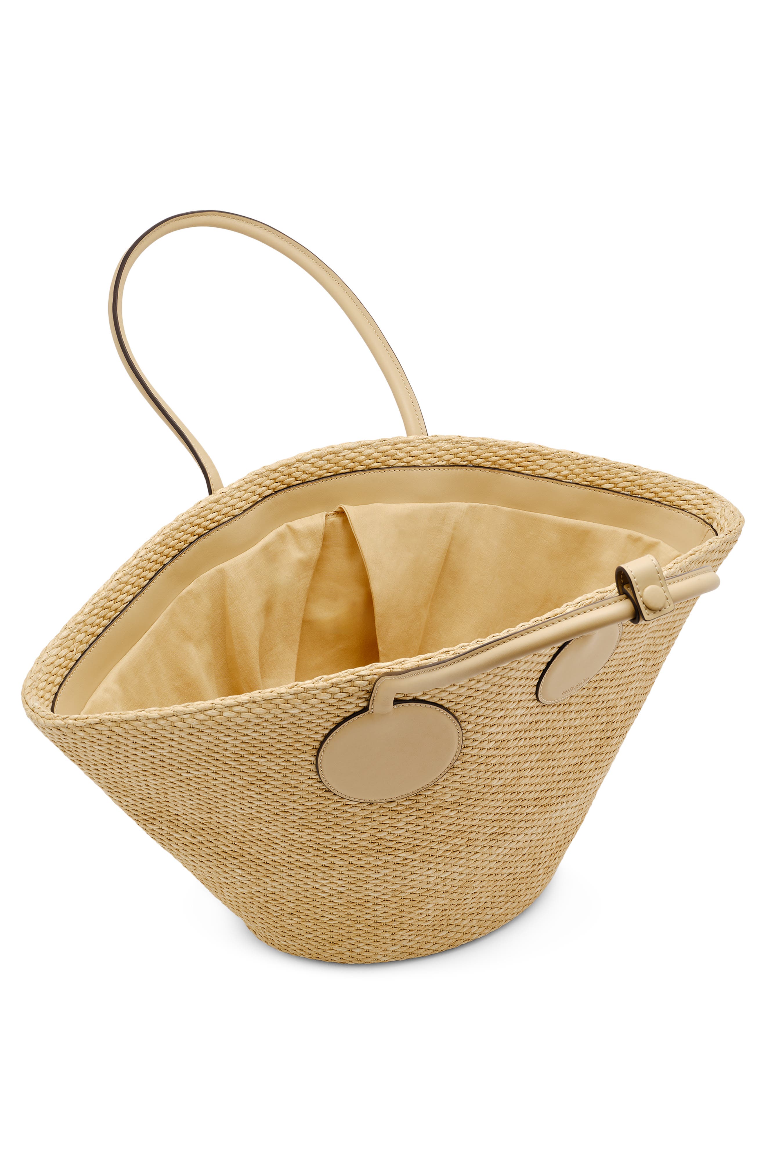 Cult Gaia Jayleen Woven Raffia Tote, Alternate, color, Natural