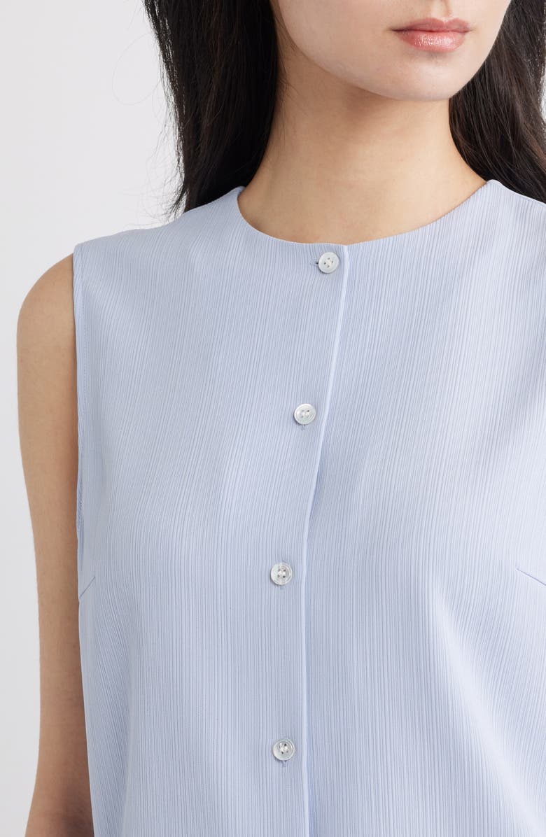 Theory Admiral Button-Up Shell, Alternate, color, Cornflower - G2m
