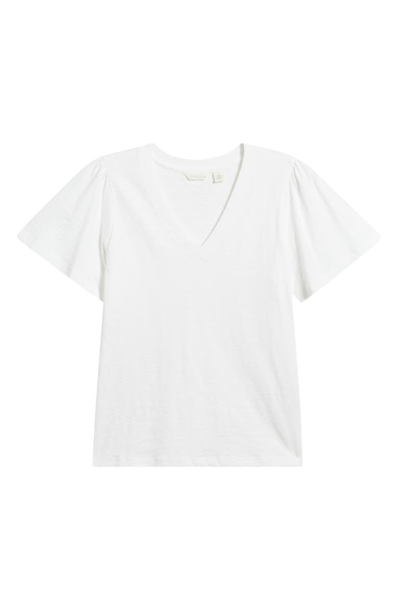 Caslon<sup>®</sup> Bell Sleeve V-Neck T-Shirt, Alternate, color, White