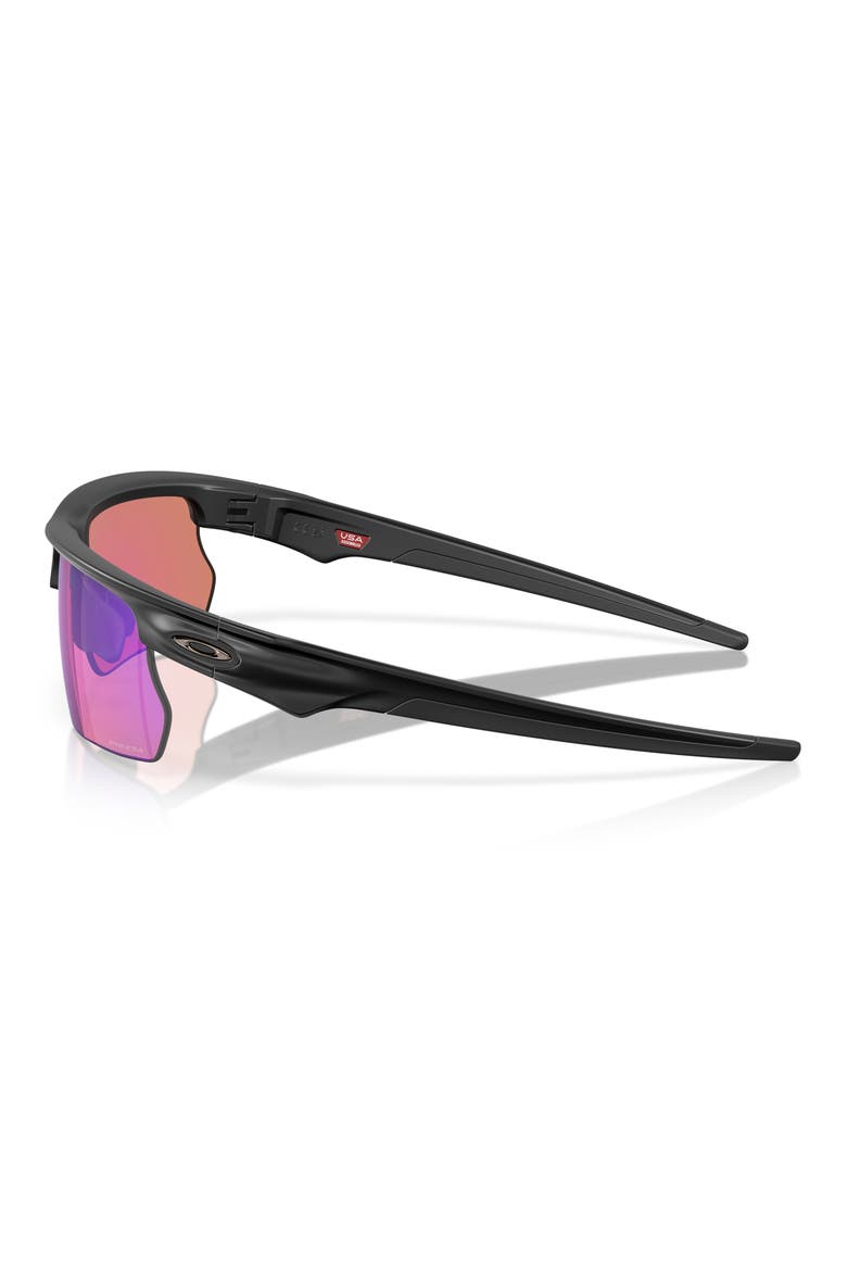 Bisphaera 68mm Prizm™ Gradient Oversize Polarized Rectangular Sunglasses, Alternate, color, BLACK WHITE