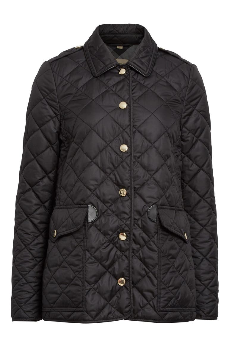 Westbridge Quilted Jacket, Alternate, color, BLACK