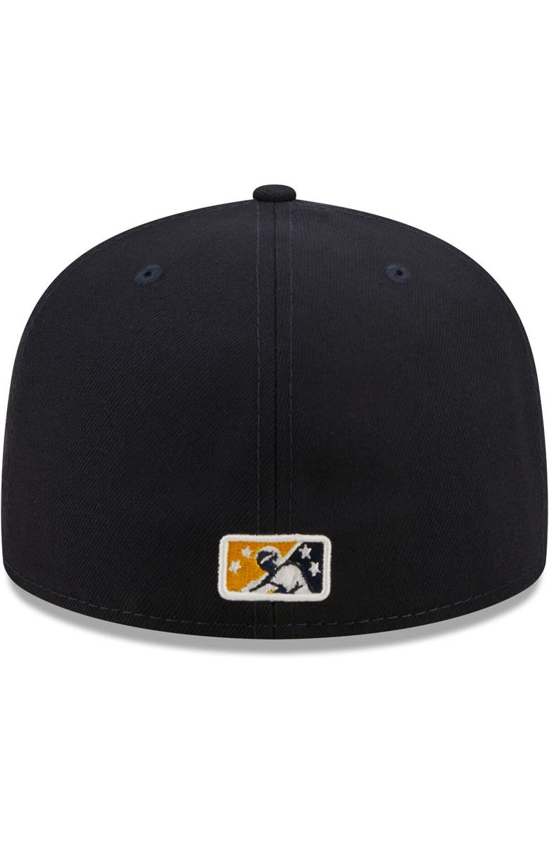 New Era Men's New Era Navy Charleston RiverDogs Authentic Collection 59FIFTY Fitted Hat, Alternate, color, Navy