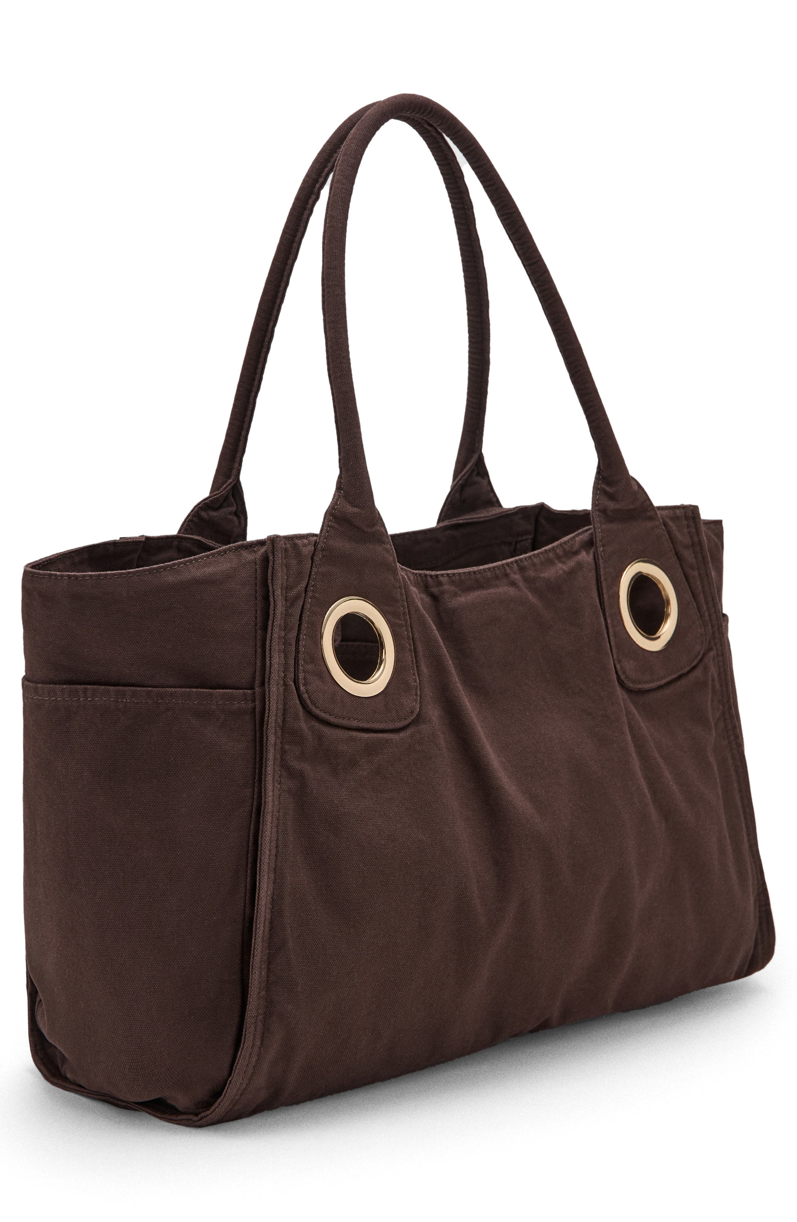 Canvas Hobo Bag, Alternate, color, CHOCOLATE