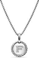 David Yurman Initial Charm Necklace with Diamonds