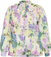 City Chic Gianna Floral Print Woven Shirt