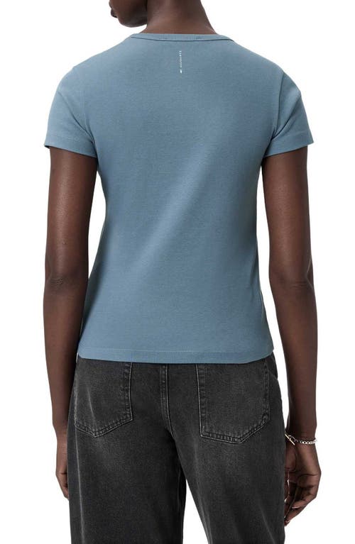 Allsaints Stevie Cotton T-shirt In Blue
