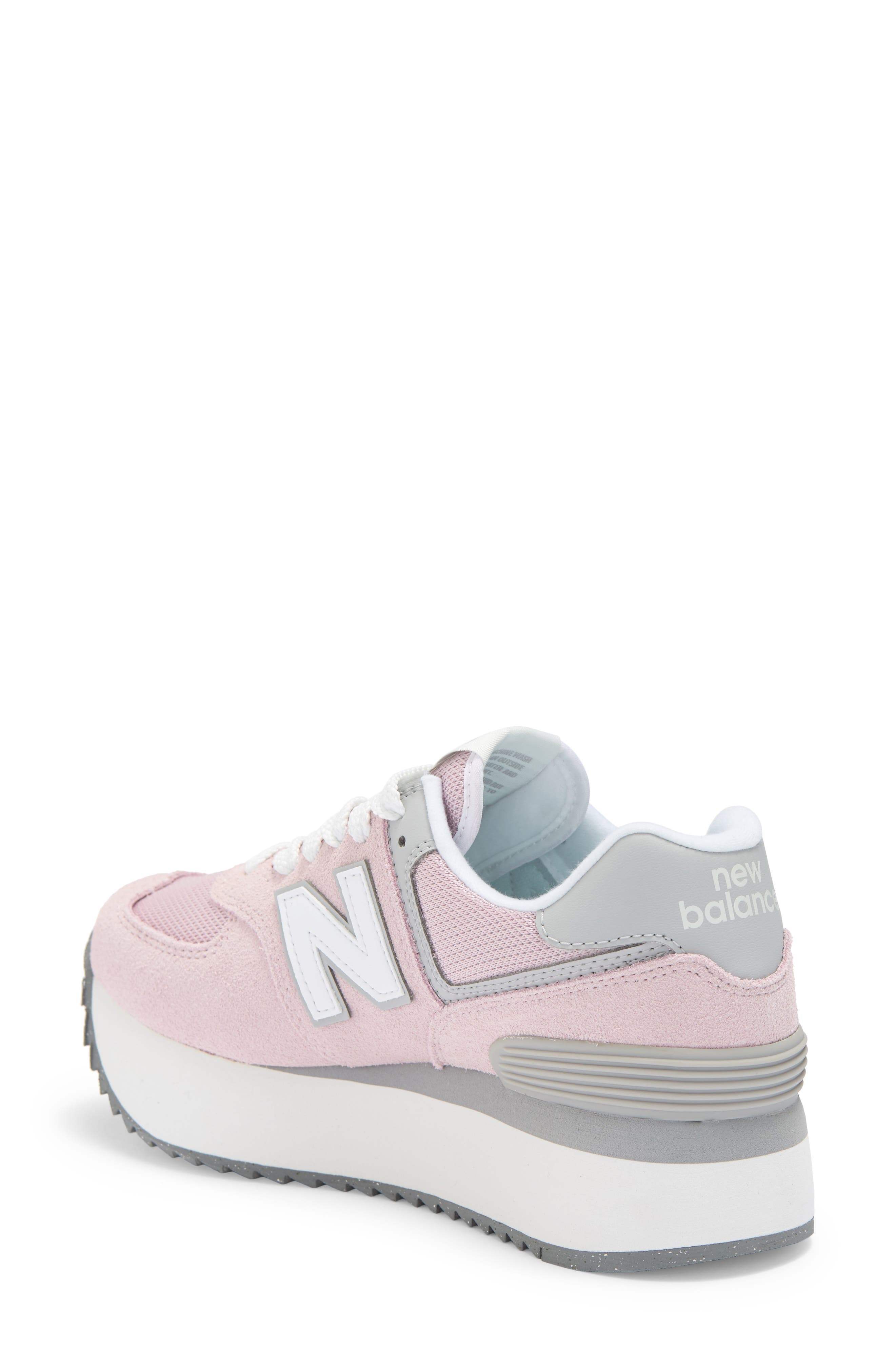 574 Sneaker, Alternate, color, STONE PINK/ RAIN CLOUD