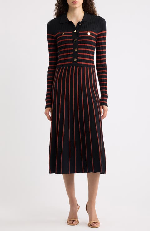 The Elodie Long Sleeve Rib Maxi Dress