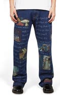 PLEASURES Connections Relaxed Straight Leg Jeans