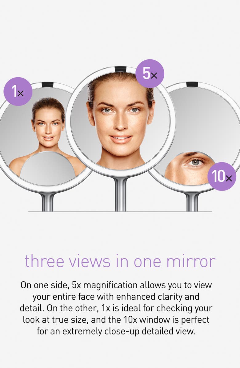 simplehuman Trio Max Sensor Mirror, Alternate, color,