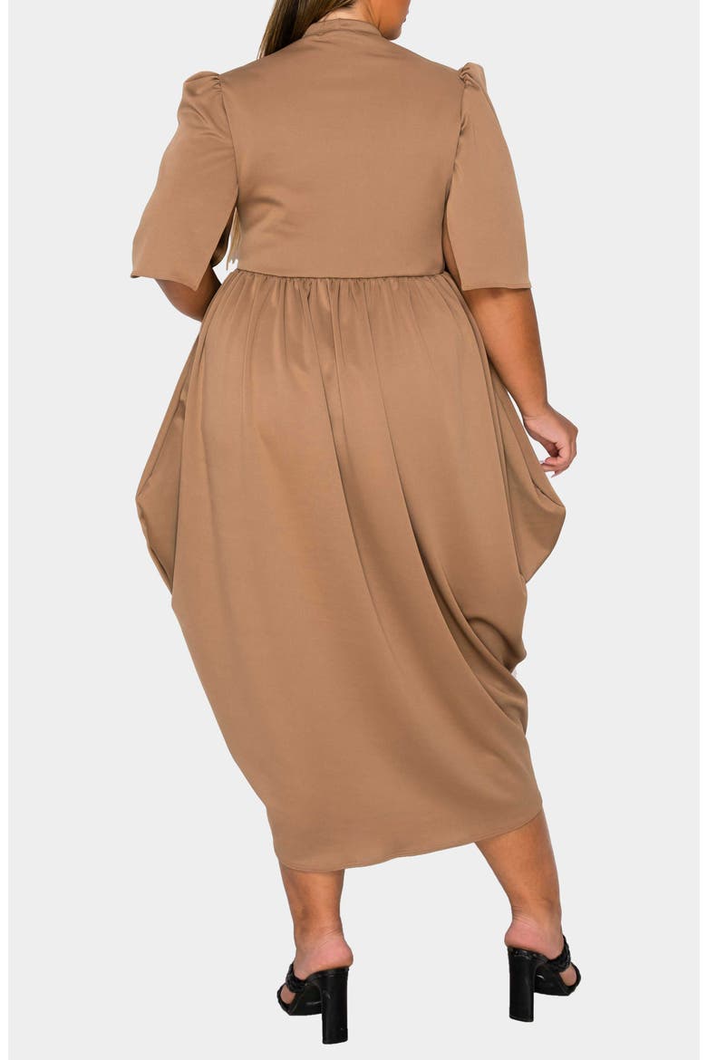 Aesira Tulip Hem Maxi Dress, Alternate, color, MOCHA