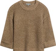 Wit & Wisdom Open Stitch Cuffed Sweater