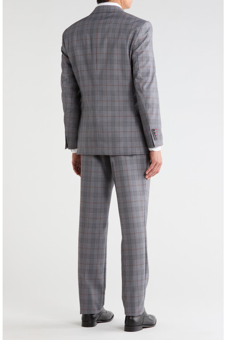 Glen Plaid 3-Piece Suit Set, Alternate, color, MID GREY